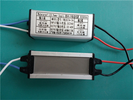 DC24V输入 600MA 24W led防水恒流驱动电源