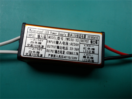 INPUT AC36V 15W 420MA